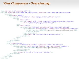 View Component - Overview.xsp
 
