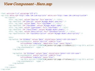View Component - Hero.xsp
 