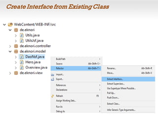 Create Interface from Existing Class
 