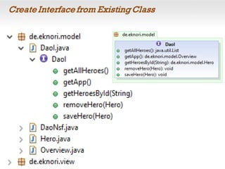 Create Interface from Existing Class
 