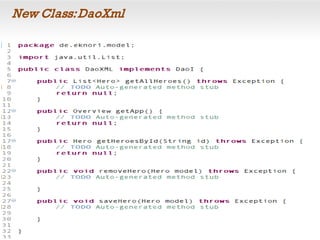 New Class:DaoXml
 