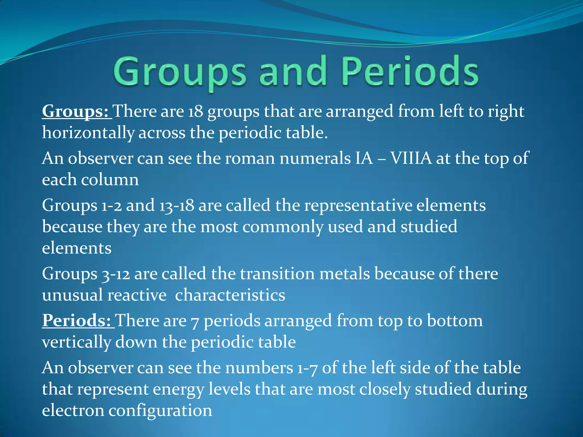 An introduction to the periodic table | PPTX