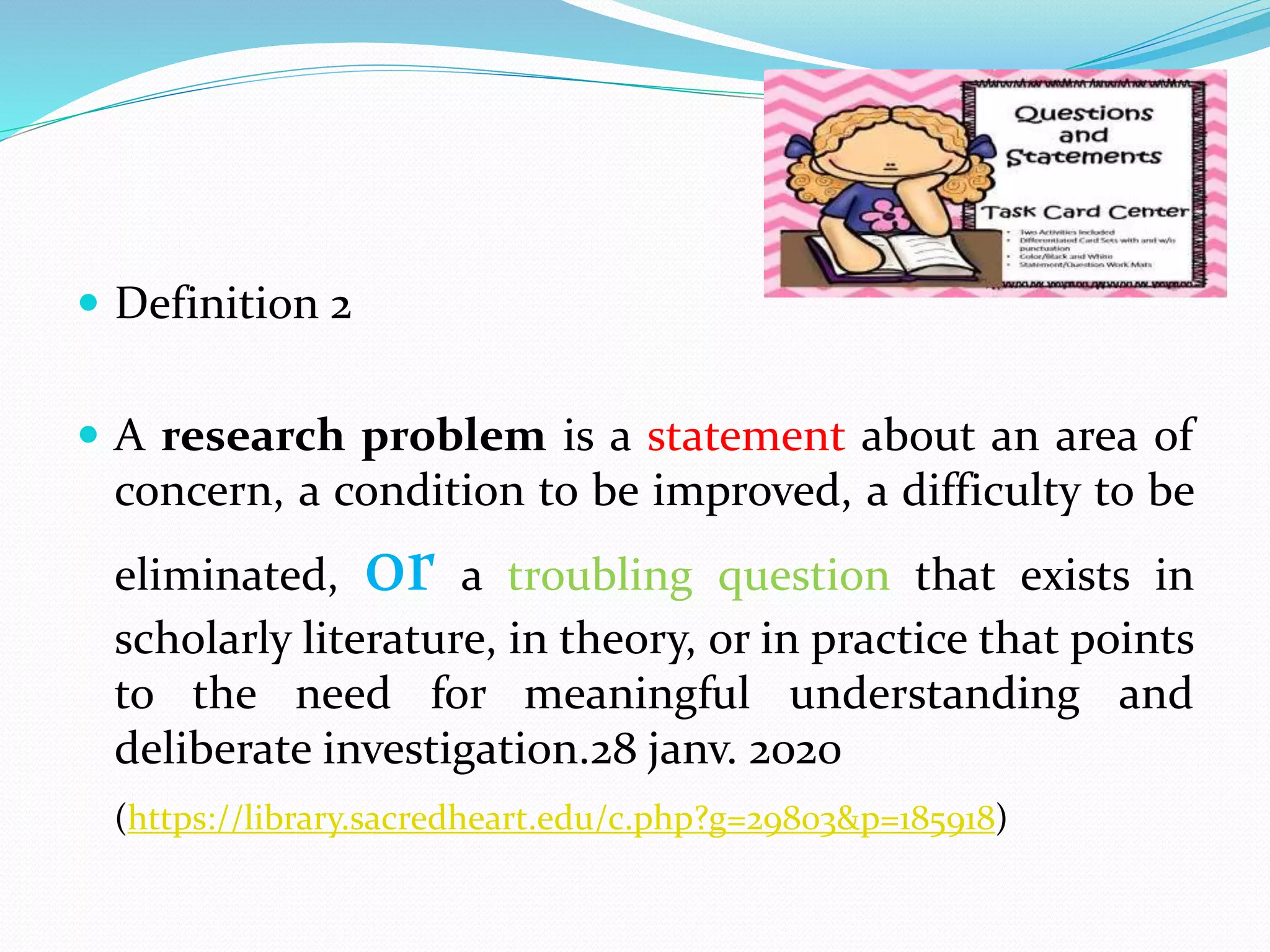 An introduction to the problem statement | PPT