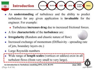 An introduction to turbulence modeling | PPTX
