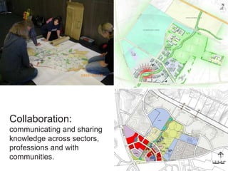 Collaboration:
communicating and sharing
knowledge across sectors,
professions and with
communities.
 