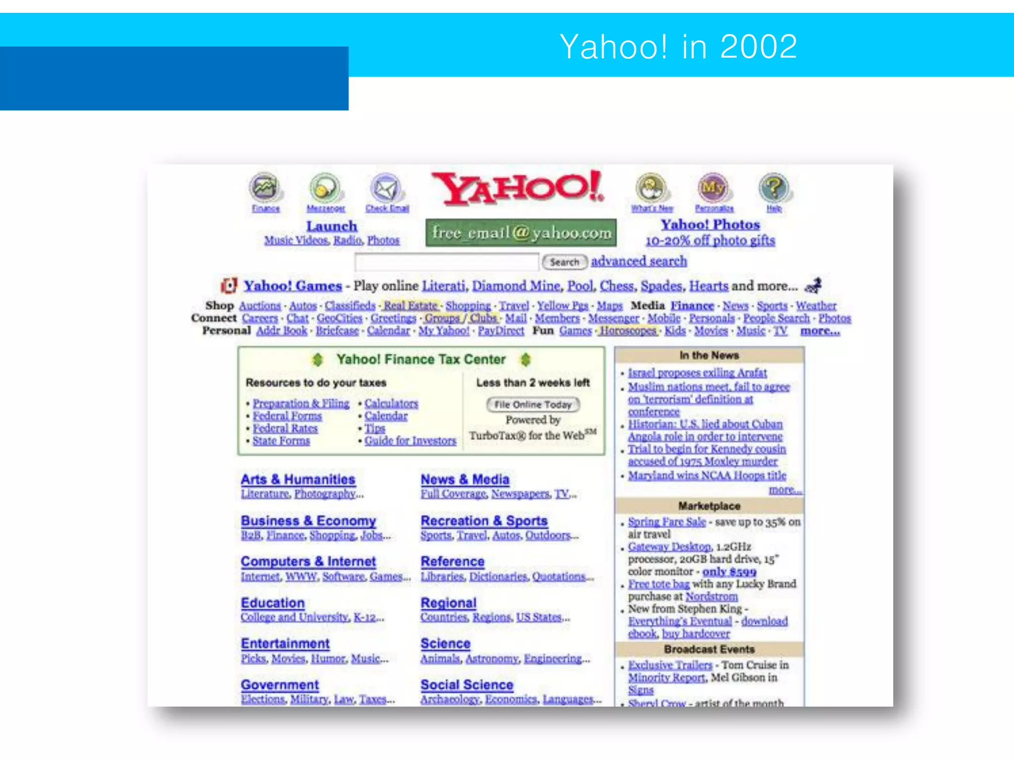 Yahoo! in 2002

 