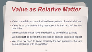 An Introduction to Value Theory | PPTX
