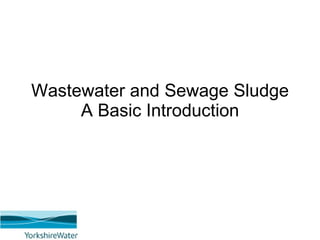 Wastewater and Sewage Sludge A Basic Introduction 