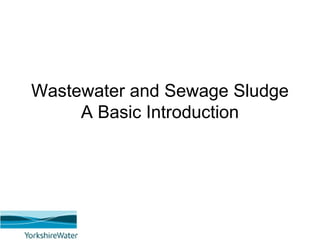 Wastewater and Sewage Sludge
A Basic Introduction
 
