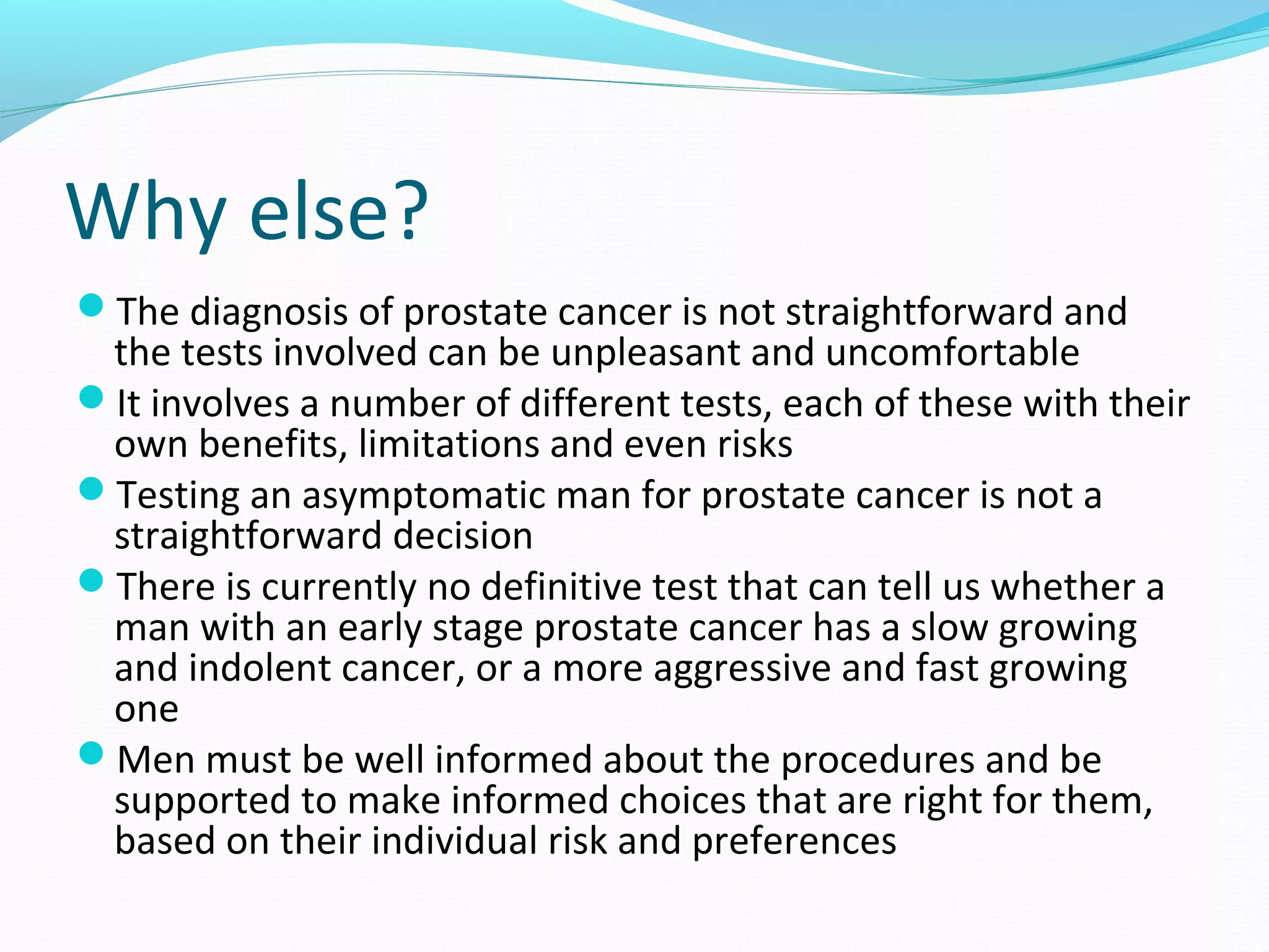 An introduction to prostate cancer diagnosis | PPT