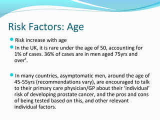 An introduction to prostate cancer diagnosis | PPT