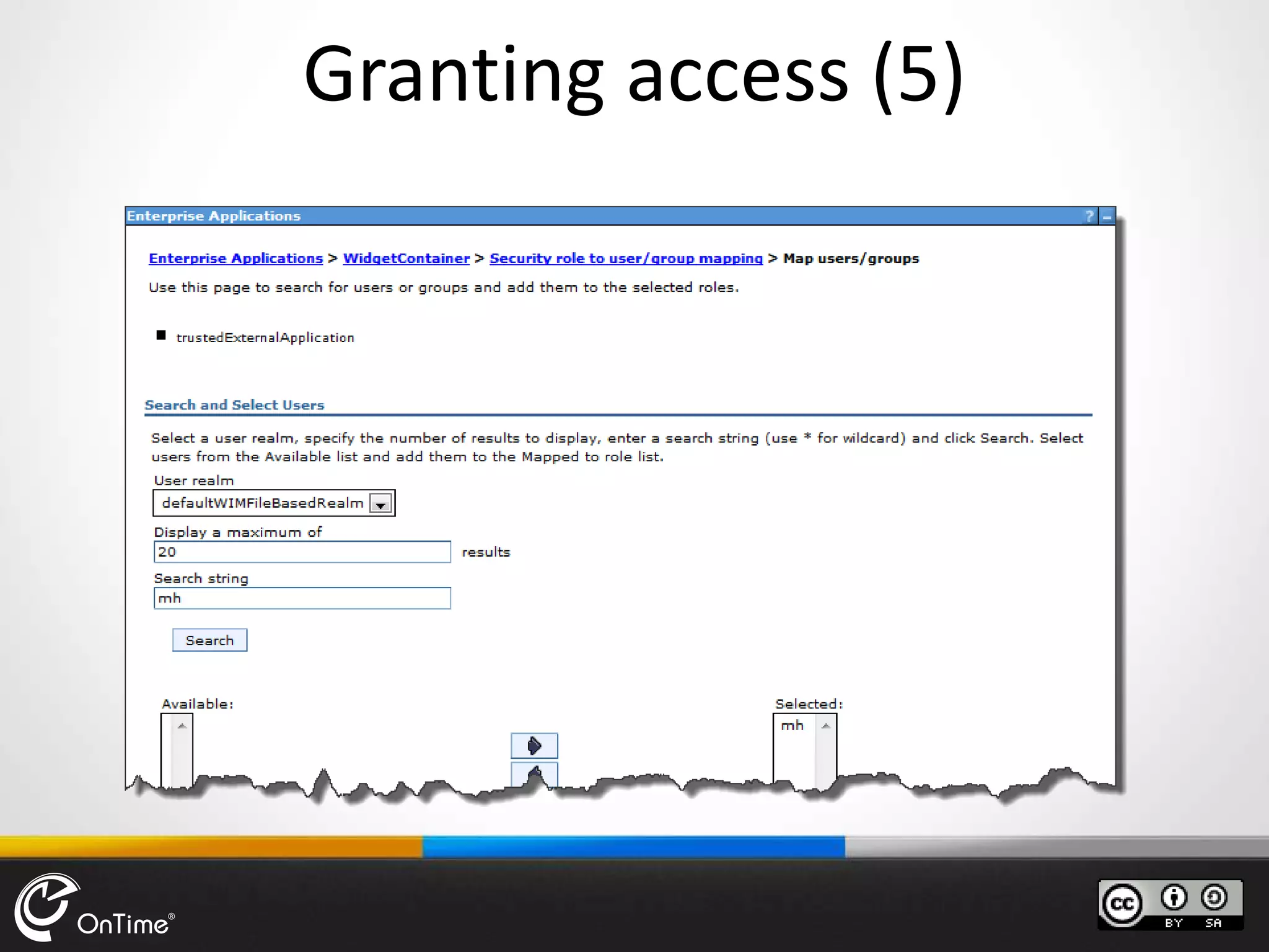 Granting access (5)
 