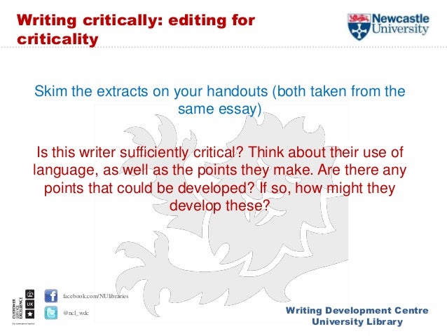 Master level writing