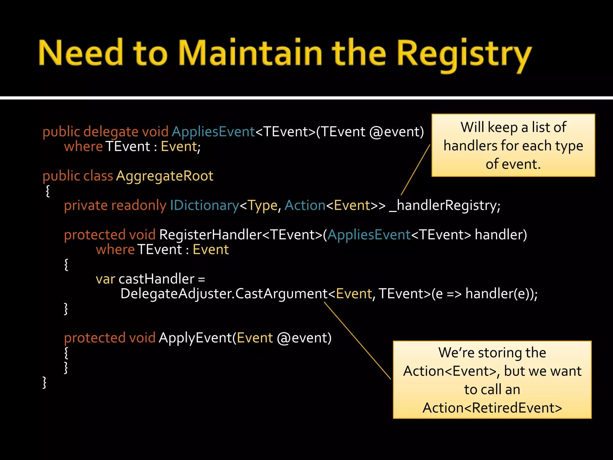 First up a domain objectnamespaceProgNetDemo{public classCatalogItem    {    }}The domain object