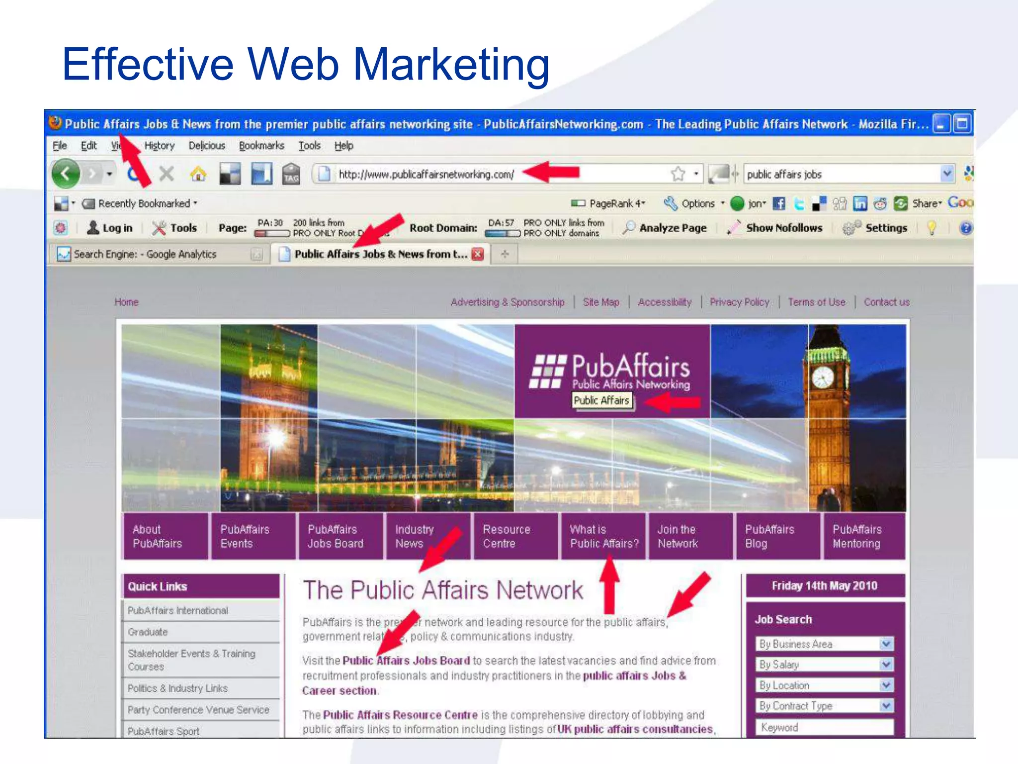 What makes a good website?Easy to find and attractive to customers