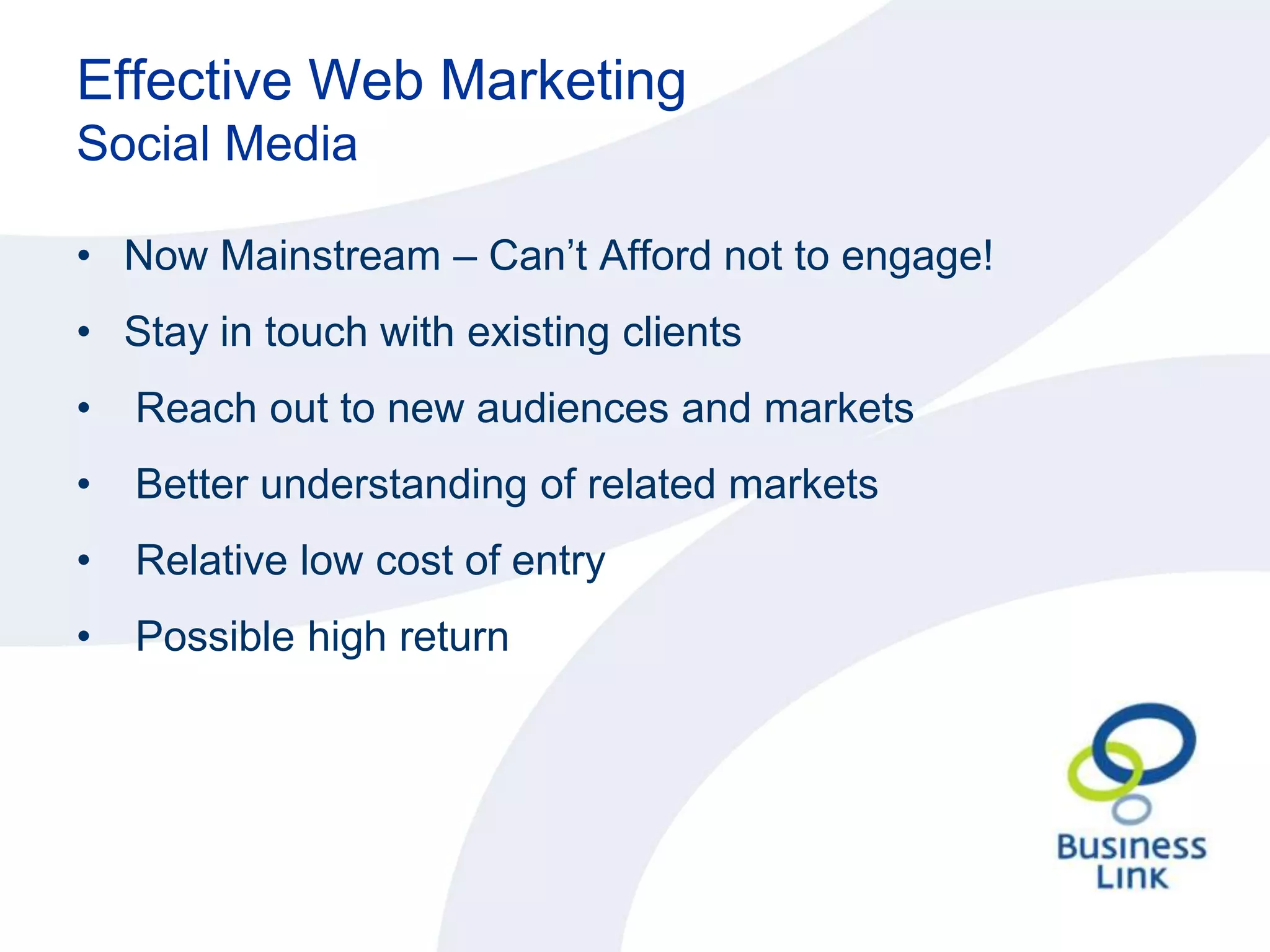Effective Web MarketingHow do I get on the first page of Google? Search Engine Optimisation (SEO) How?Keywords and Phrases