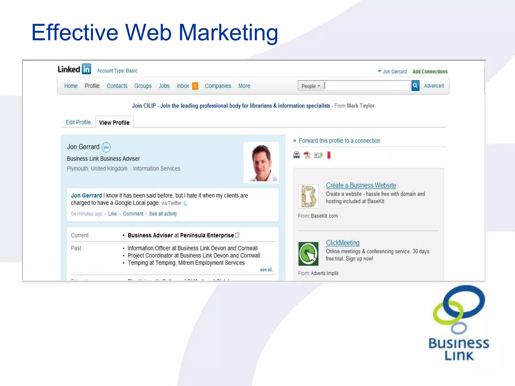 Effective Web MarketingWhat you need is......