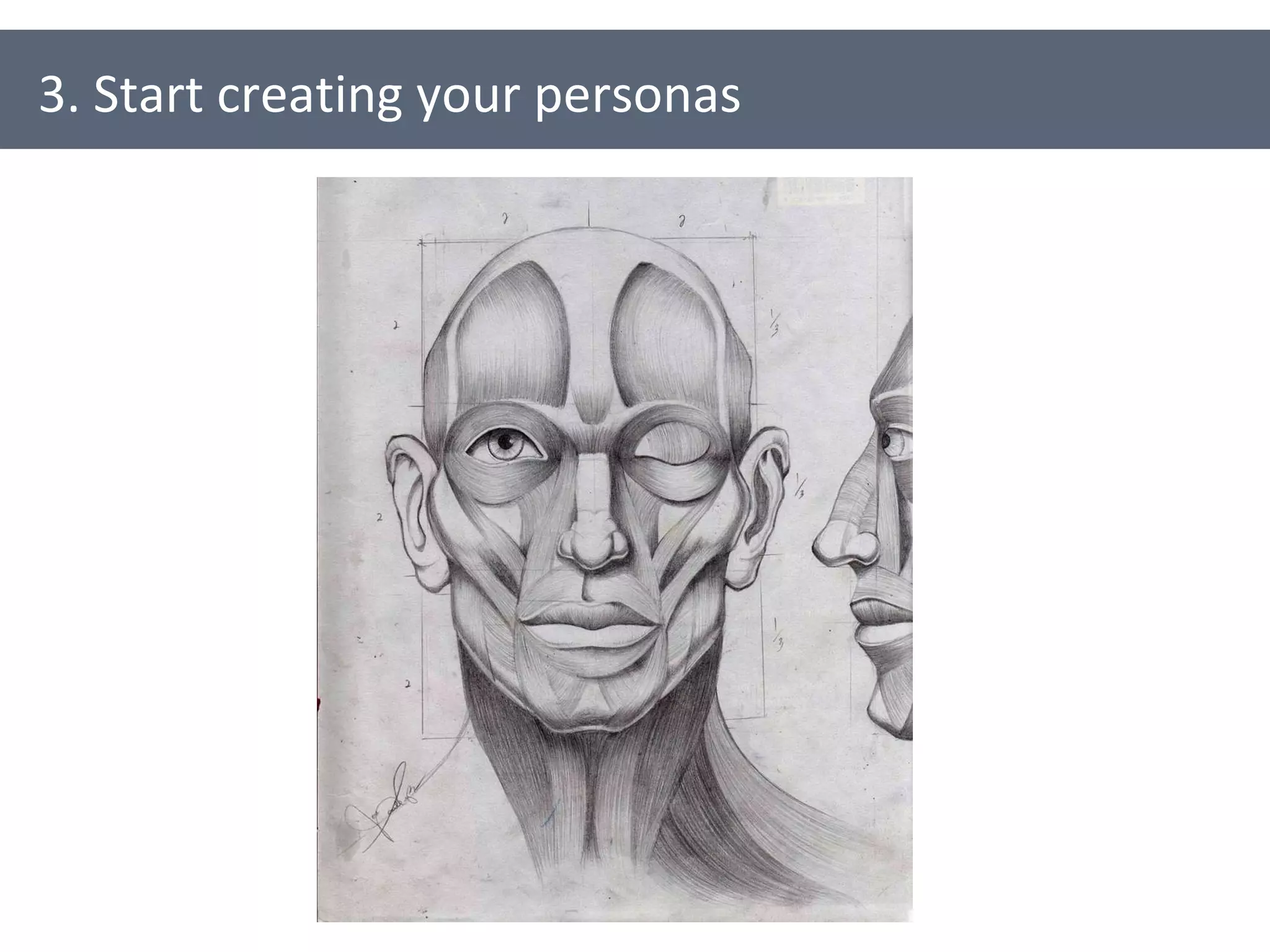 3. Start creating your personas 