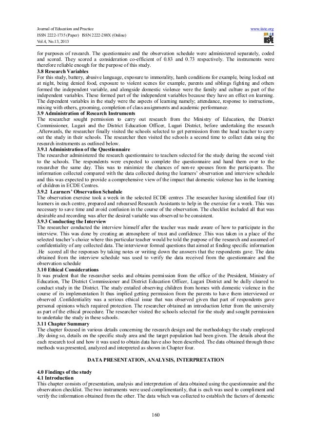 Domestic violence research paper