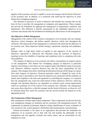 An Investigation Of Risk Management Strategies In Projects | PDF