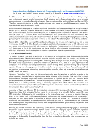 Expatriates Process An Investigation on Self-Initiated Expatriation: Comparison with ...