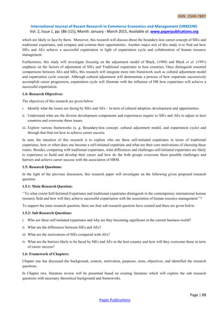 Expatriates Process An Investigation on Self-Initiated Expatriation: Comparison with ...
