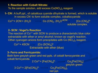 qualitative inorganic analysis anions dry and wet | PPT