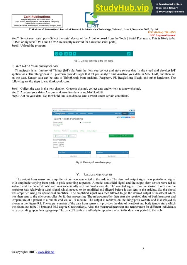 An IoT Based Patient Health Monitoring System Using Arduino Uno | PDF