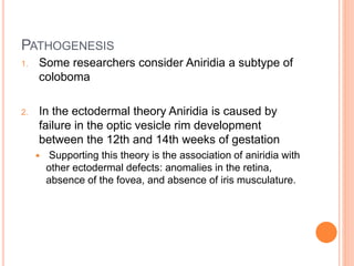 Aniridia and low vision | PPTX