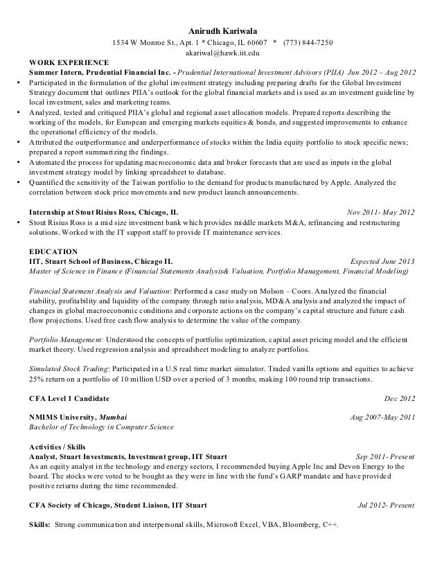 cfa on resumes rome fontanacountryinn com cfa on resumes