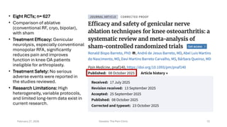 Genicular Rfa Bipolar Who Responds to Genicular RFA in Knee OA? Ultrasound Synovial ...