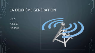 LA DEUXIÈME GÉNÉRATION
• 2 G
• 2.5 G
• 2.75 G
9
 