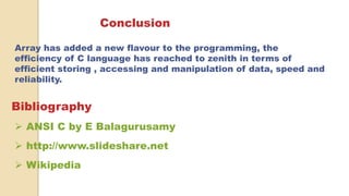 Array in c | PPT