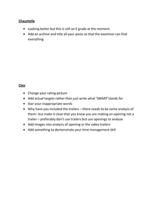 Final film should be at the beginning of theblog