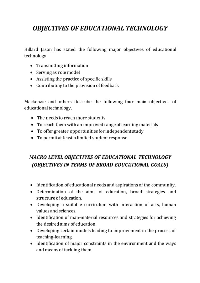 Educational Technology Pdf Educational Technology Pdf