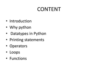 Why Python?
⚫ Simple
⚫ Powerful
⚫ Usually preinstalled
⚫ LessSyntax
⚫ OpenSource
 