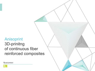 Anisoprint
3D-prinitng
of continuous fiber
reinforced composites
 