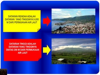 Daerah depresi kontinental atau permukaan daratan yang letaknya lebih rendah dari permukaan laut di 