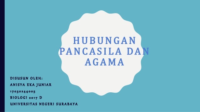 Hubungan Pancasila Dan Agama