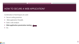 Introduction to Web Application Penetration Testing | PPTX
