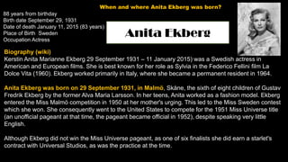 Anita Ekberg | PPT