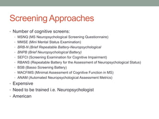 Msnq Questionnaire.pdf Cognition and MS | PPTX