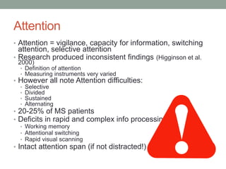Cognition and MS Slide 24