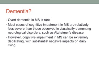 Cognition and MS Slide 5