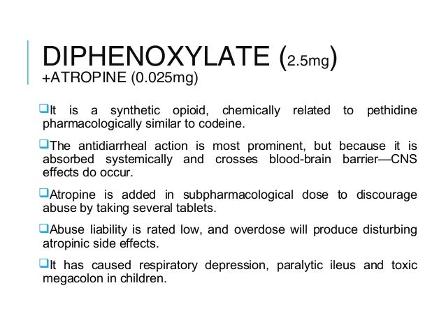 diphenoxylate atropine antidote diphenoxylate atropine antidote