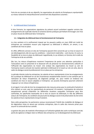 Page 3 sur 19
Forts de ces constats et de ces objectifs, les organisations de salariés et d’employeurs représentatifs
au n...