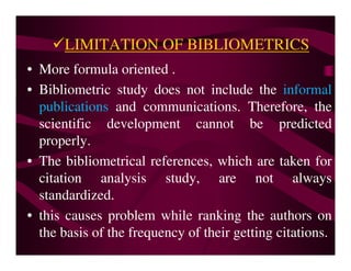 bibliometrics | PDF