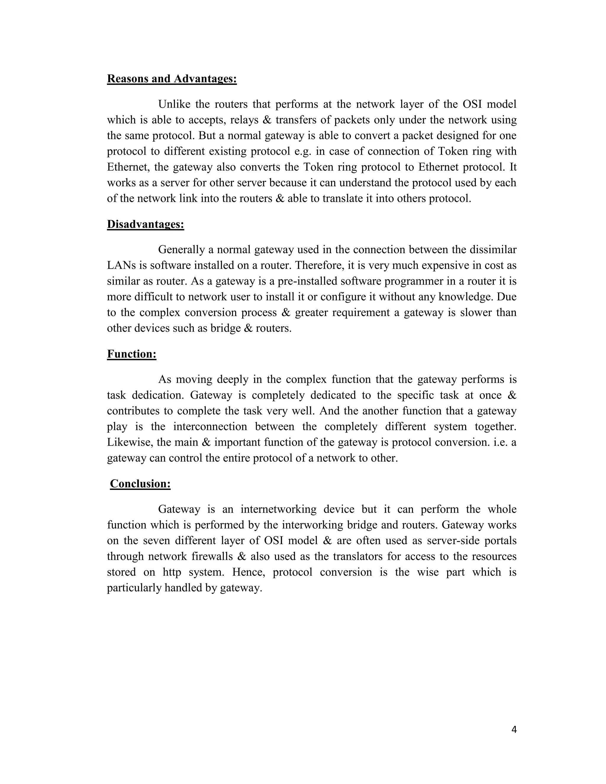 Networking Devices & Its Advantages and Disadvantages | DOCX