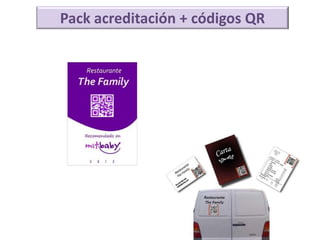 Pack acreditación + códigos QR
 