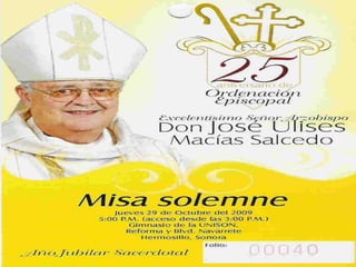 Aniversario Espiscopal Don Ulises
